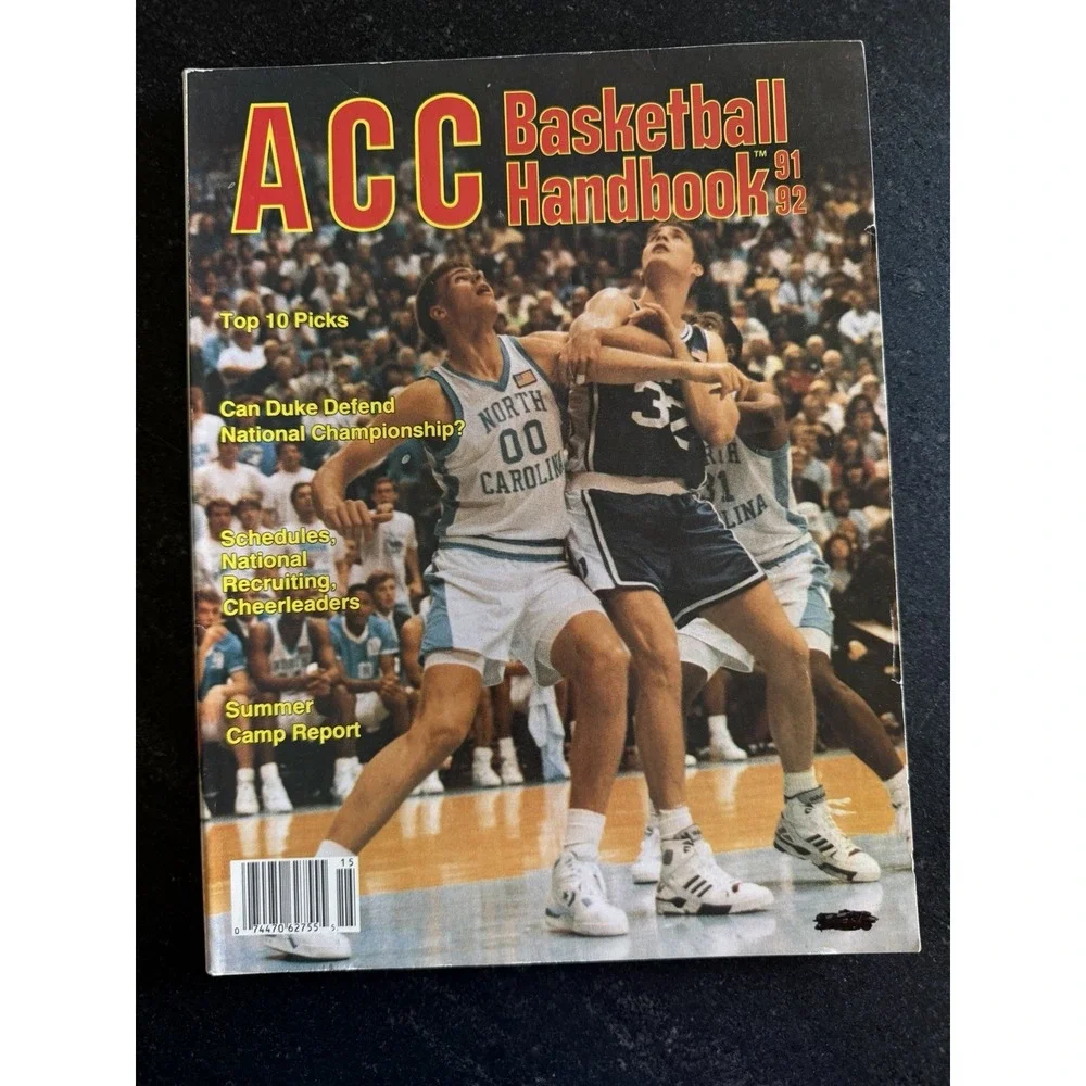 Vtg ACC Basketball Handbooks 1988–1995 Lot (7) UMI NCAA UNC Duke Preseason Guide